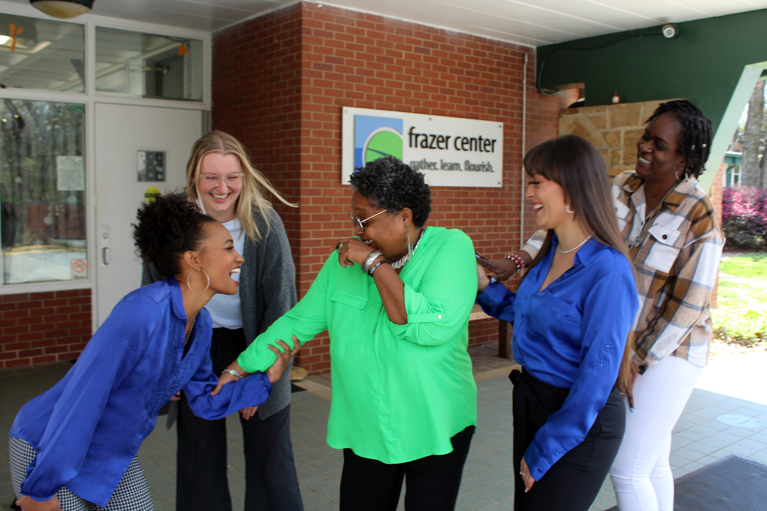 Frazer’s Child Development Program Administrative Staff: (L-R) Denise Amos, Margo Harmon, Deidra Adams, Ashley Ledesma, Makashia Lightfoot