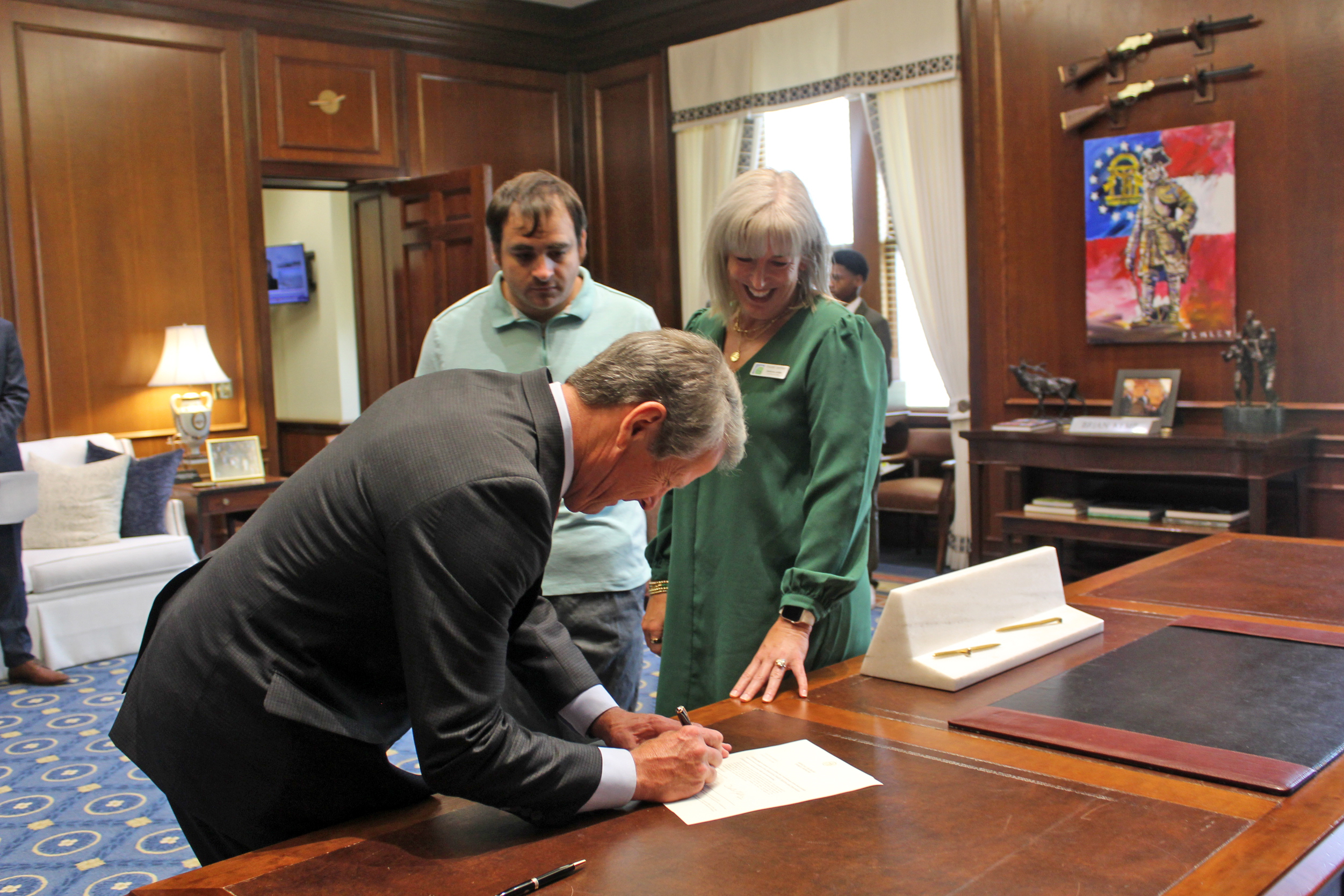 Signing on the dotted line