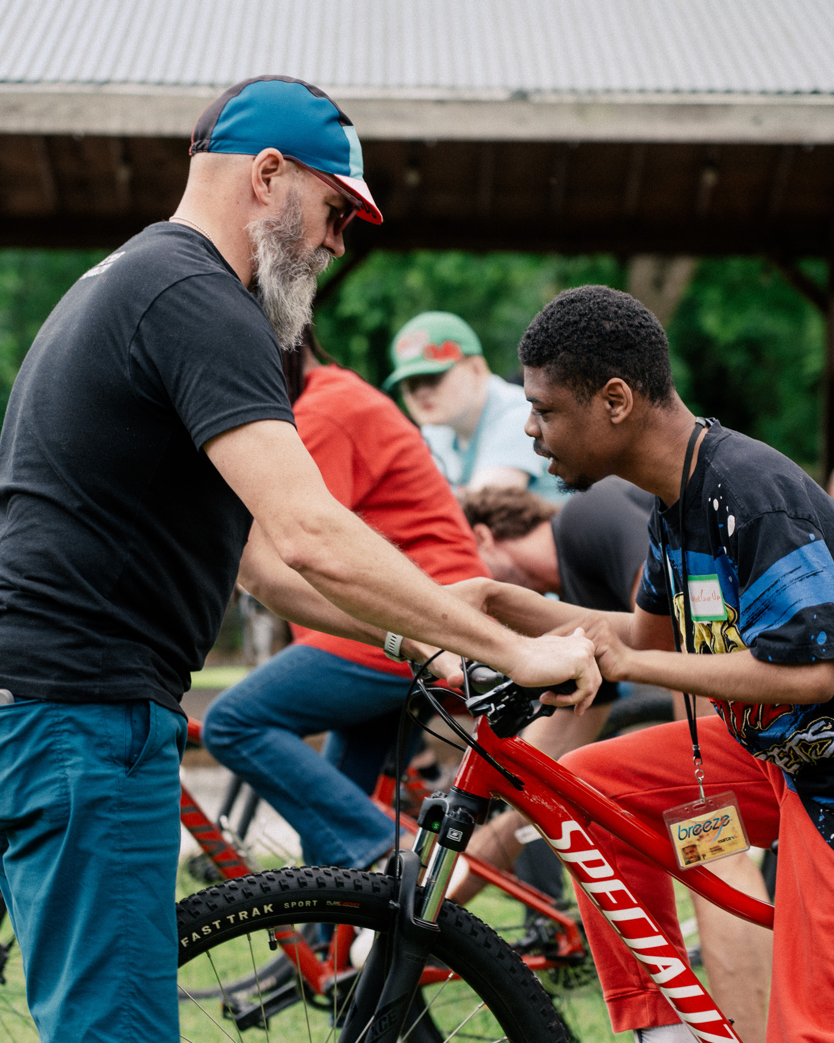 Daniel and coach. Photo credit: Adventure For All
