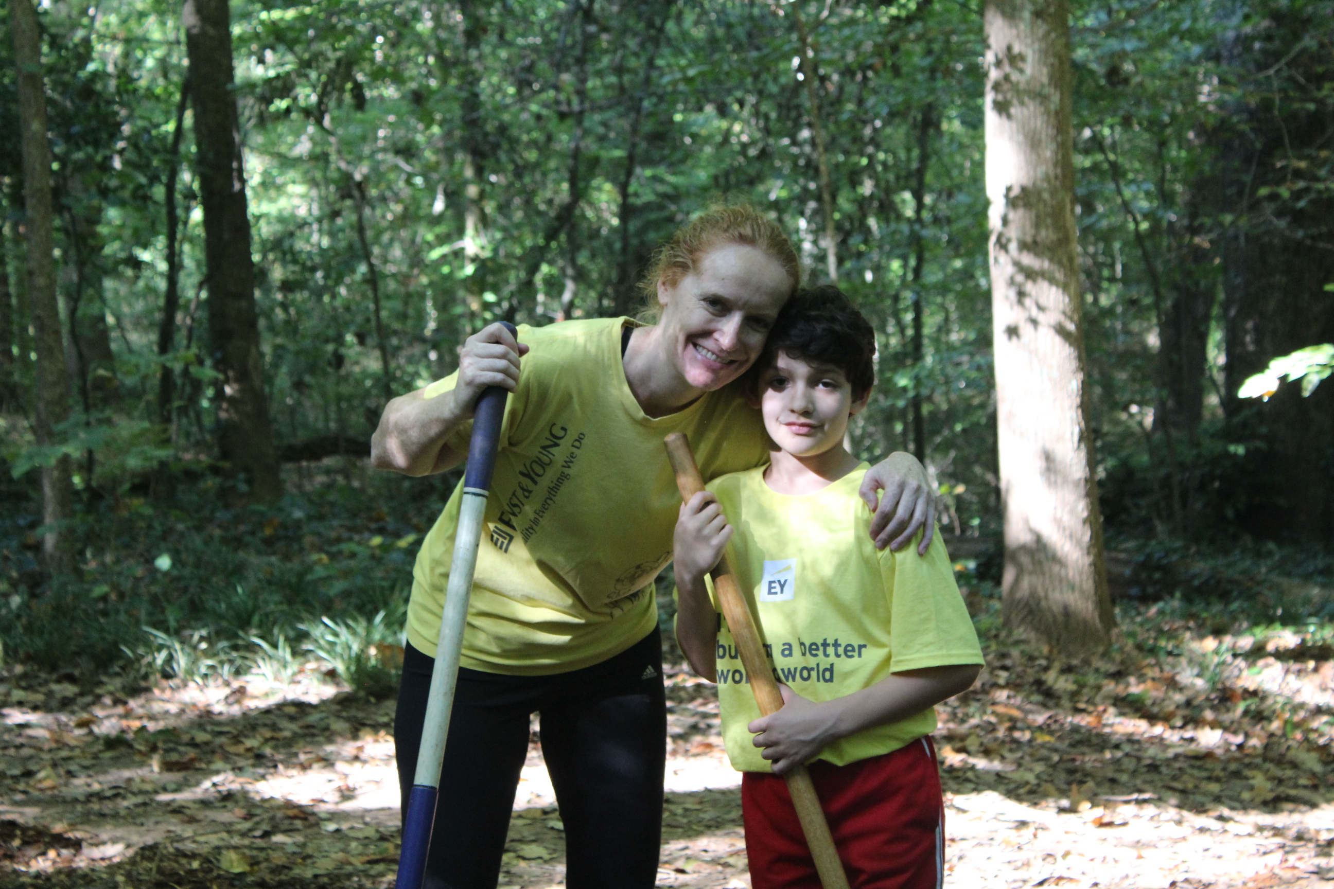Frazer Center Board Member and Ernst & Young employee Courtney Adler brought her son along for the fun.